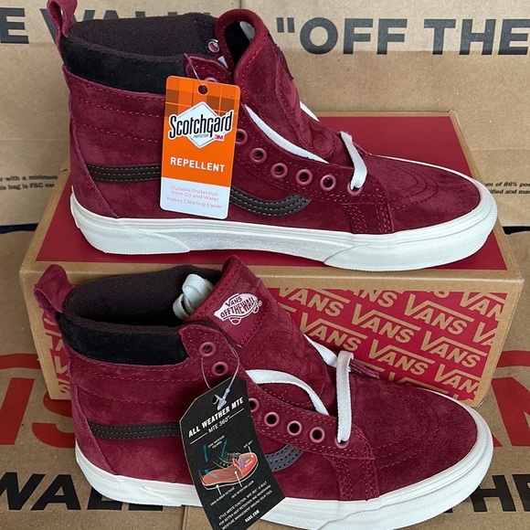 Vans Sk8-Hi MTE Blng Red/Chocolatetrt sneakers WMNS - Picture 2 of 16